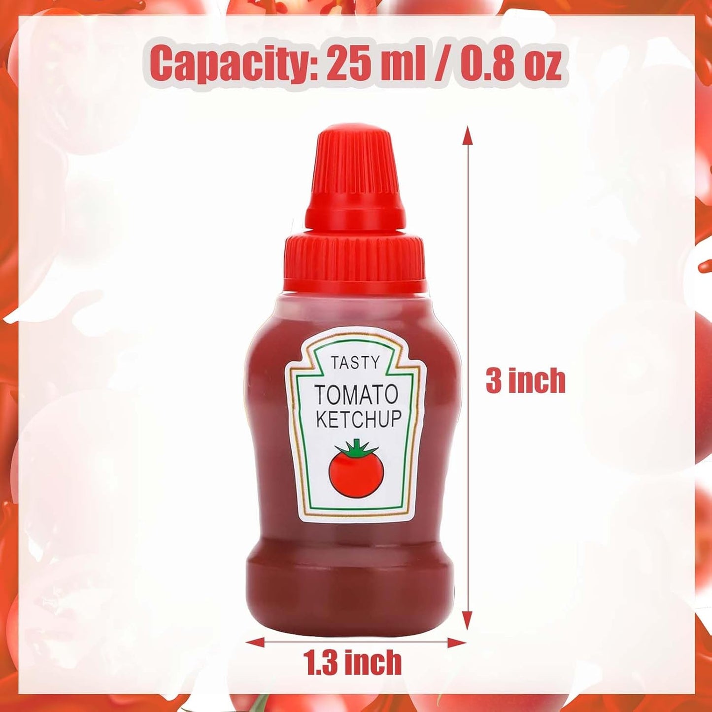 Mini 2Pcs Tomato Ketchup Bottle
