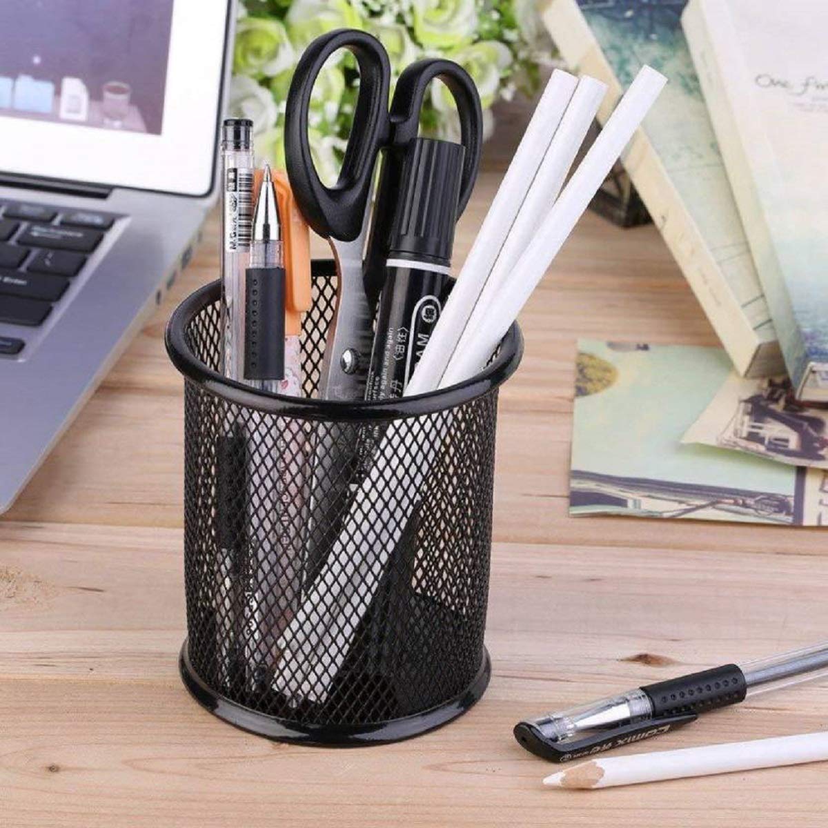 Metal Mesh Pen Holder