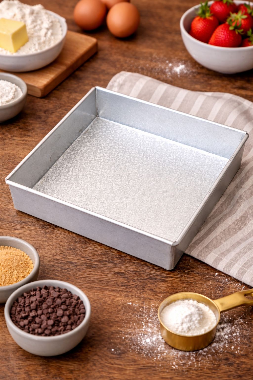 CAKE MOLD SQUARE SHAPE ALUZINC MATERIAL