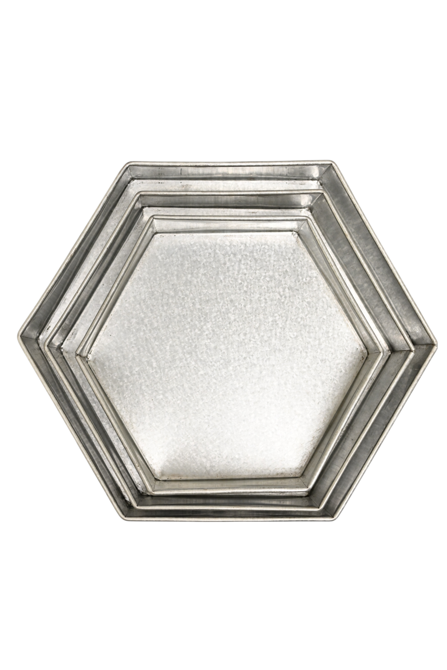 CAKE MOLD HEXAGON SHAPE ALUZINC MATERIAL