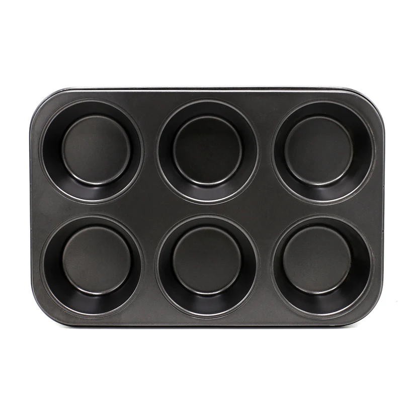Muffin Pan & Backing Cup Cake Tray Non Stick 6 cups