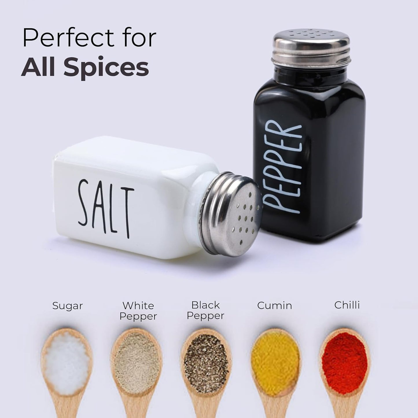 Pair of Salt & Pepper Dispenser, Spice Holder