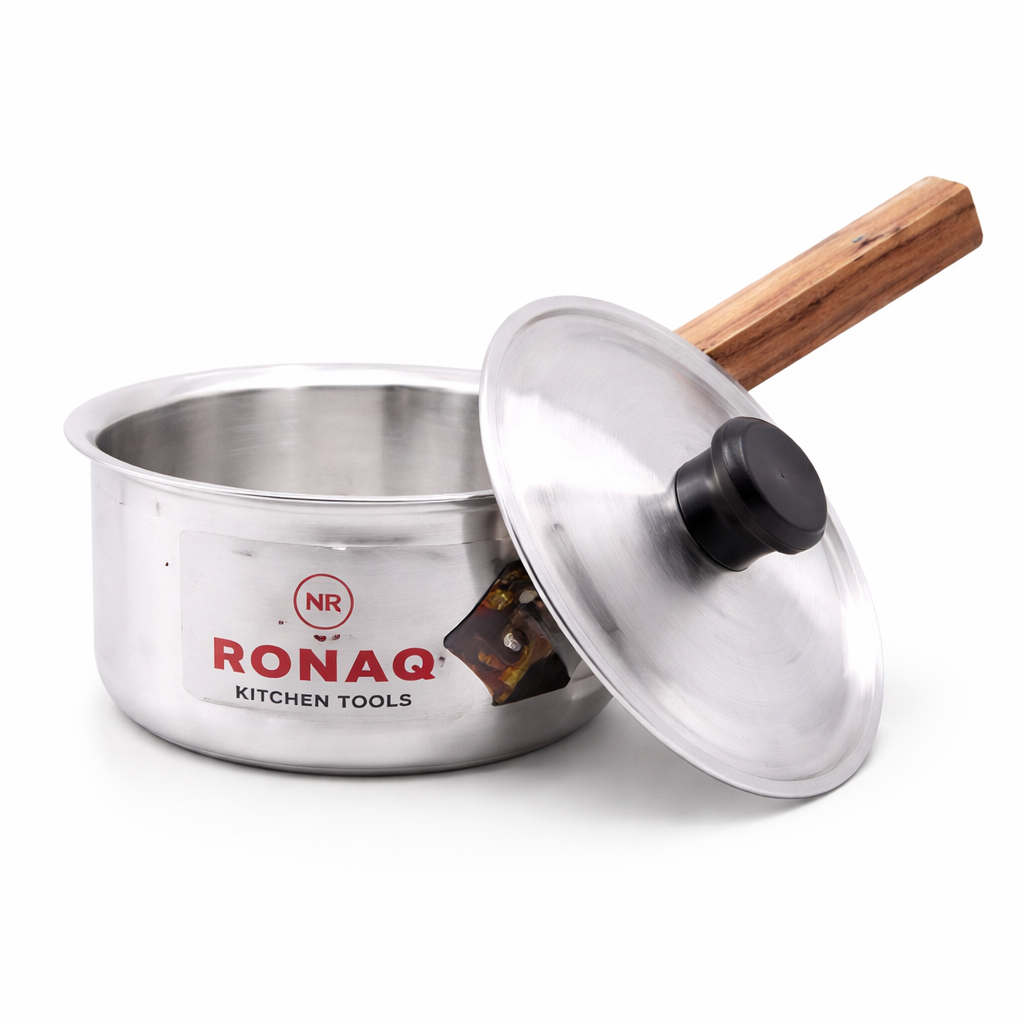 Metal Finish Sauce Pan – Durable & Stylish Aluminum Cookware