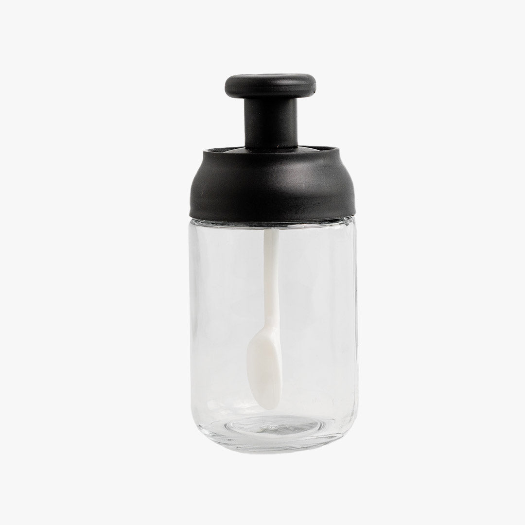 4 in 1 Wooden Base Glass Spice Jar Set