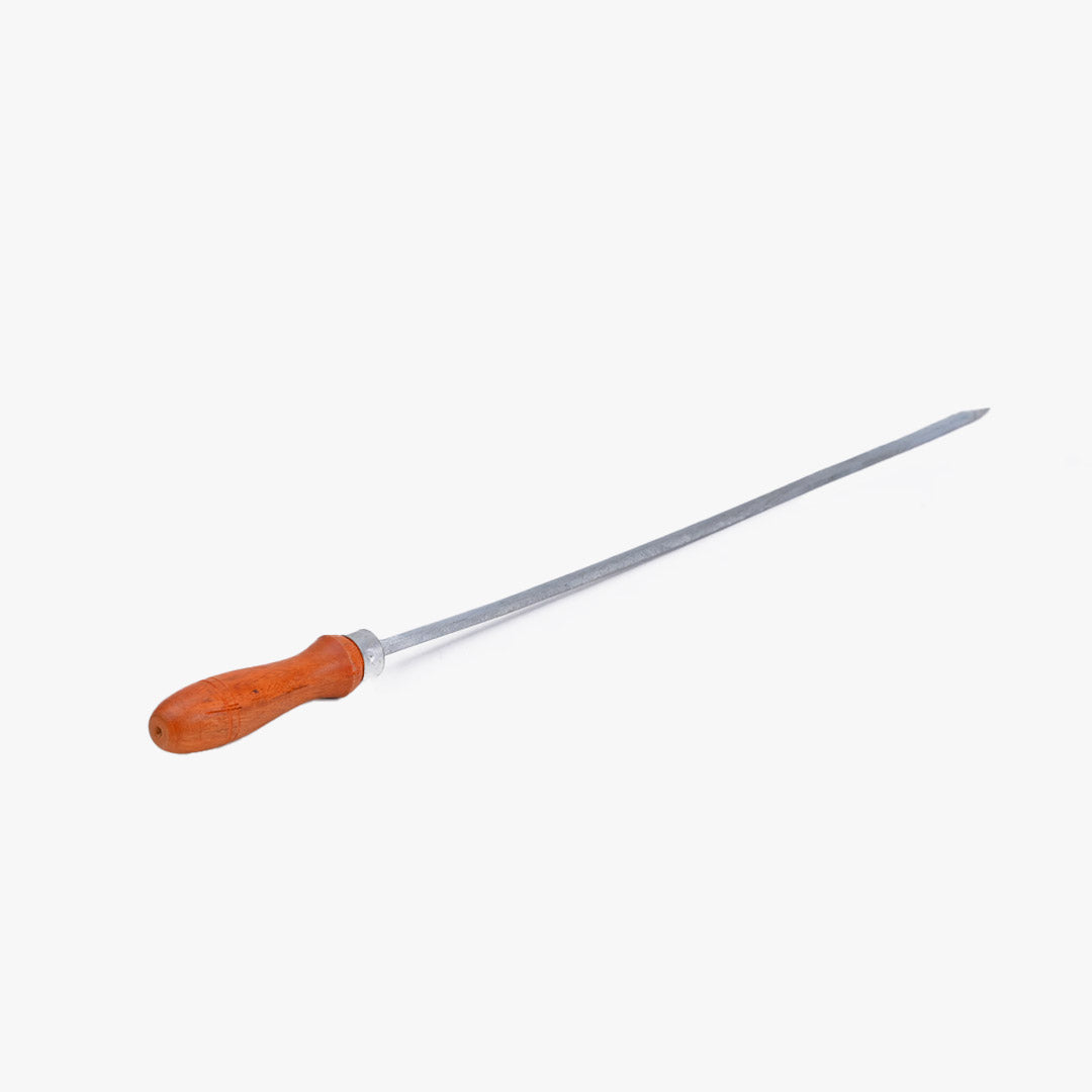 BBQ Stick | Seekh Kabab Skewer | Wood Handle - Round 6 piece set