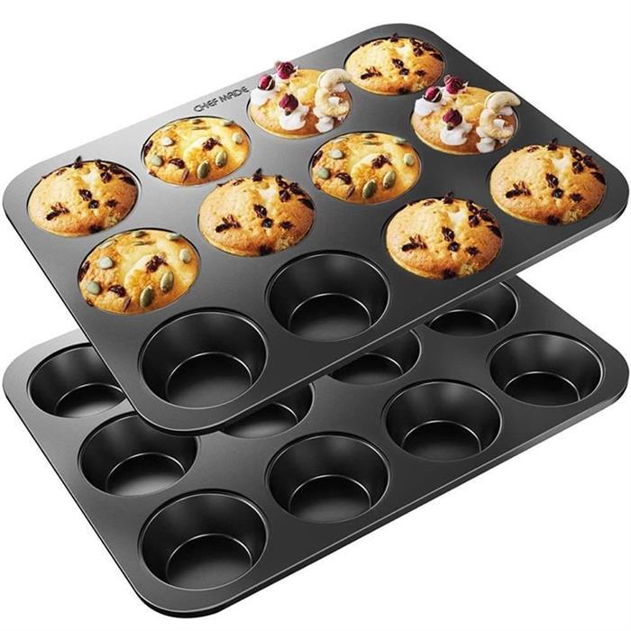 Muffin Pan & Backing Cup Cake Tray Non Stick 12 cups