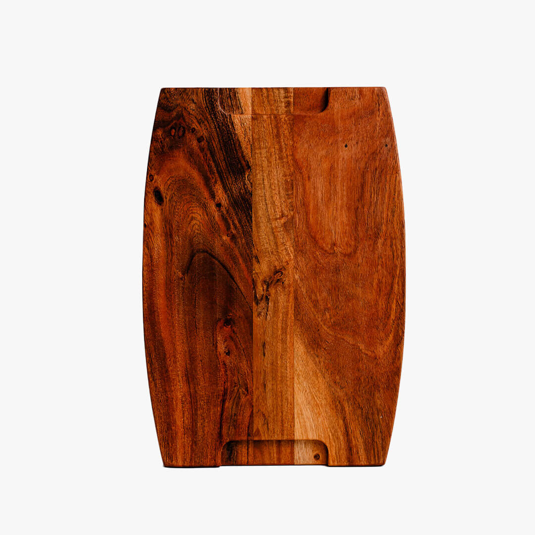 Acacia Parabola Face-Grain Cutting Board – 14” x 10”