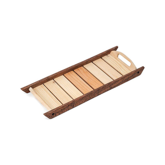 High Quality Serving Tray STRIPES 16 INCH Wooden Tray Set