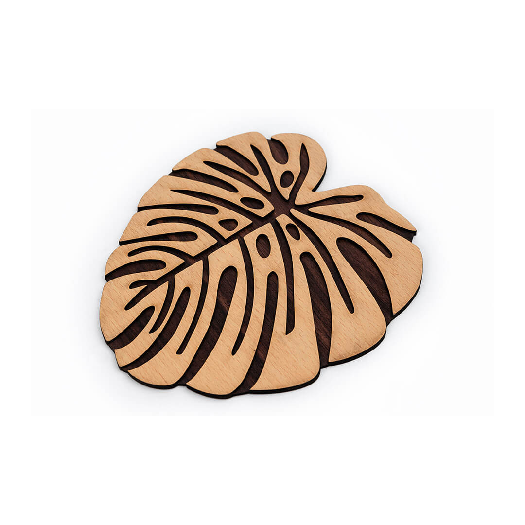 Leaf insulation pad, Thick Non-Slip Dish Mat, Pot Mat, Wooden Heat Pad