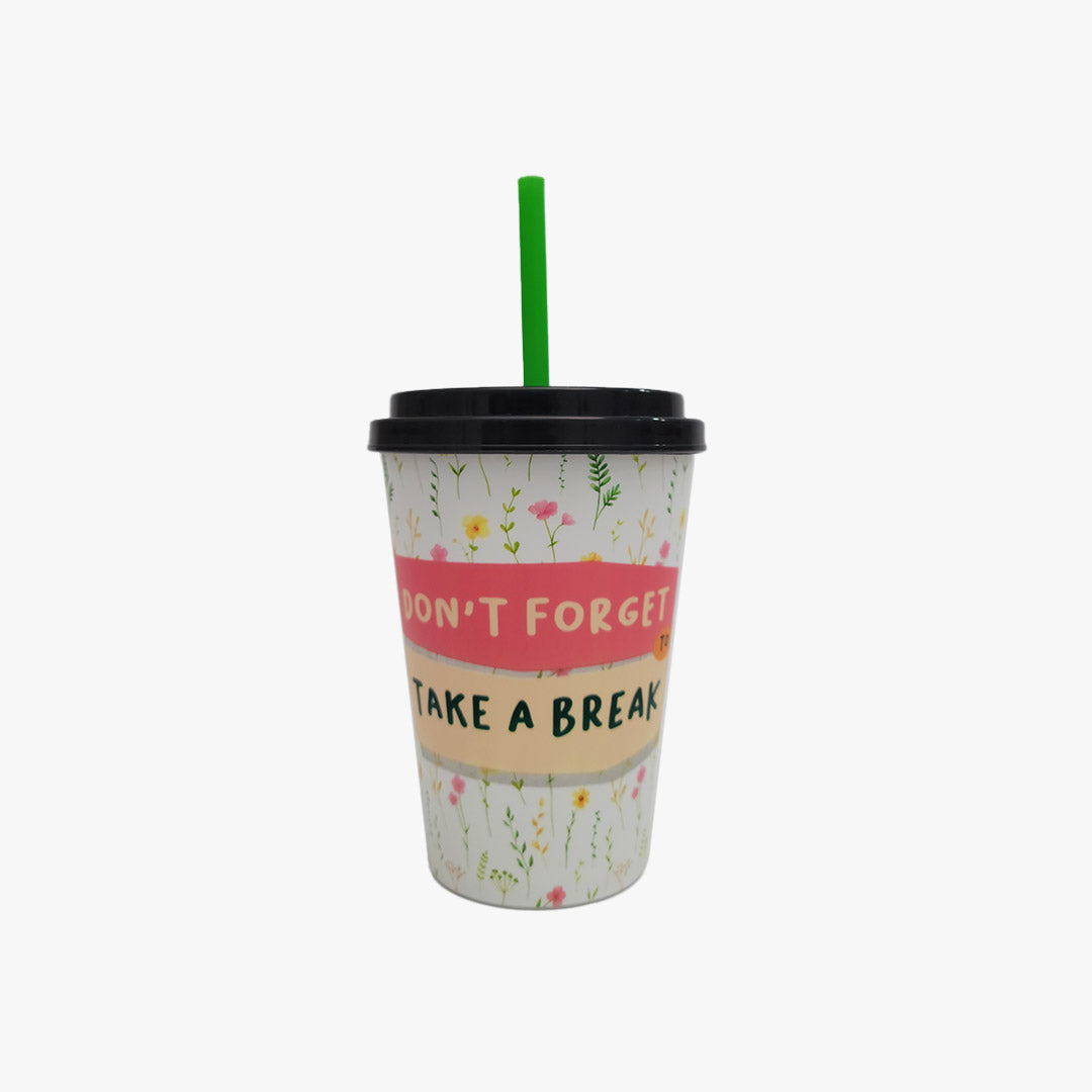 Premium Mug with Straw