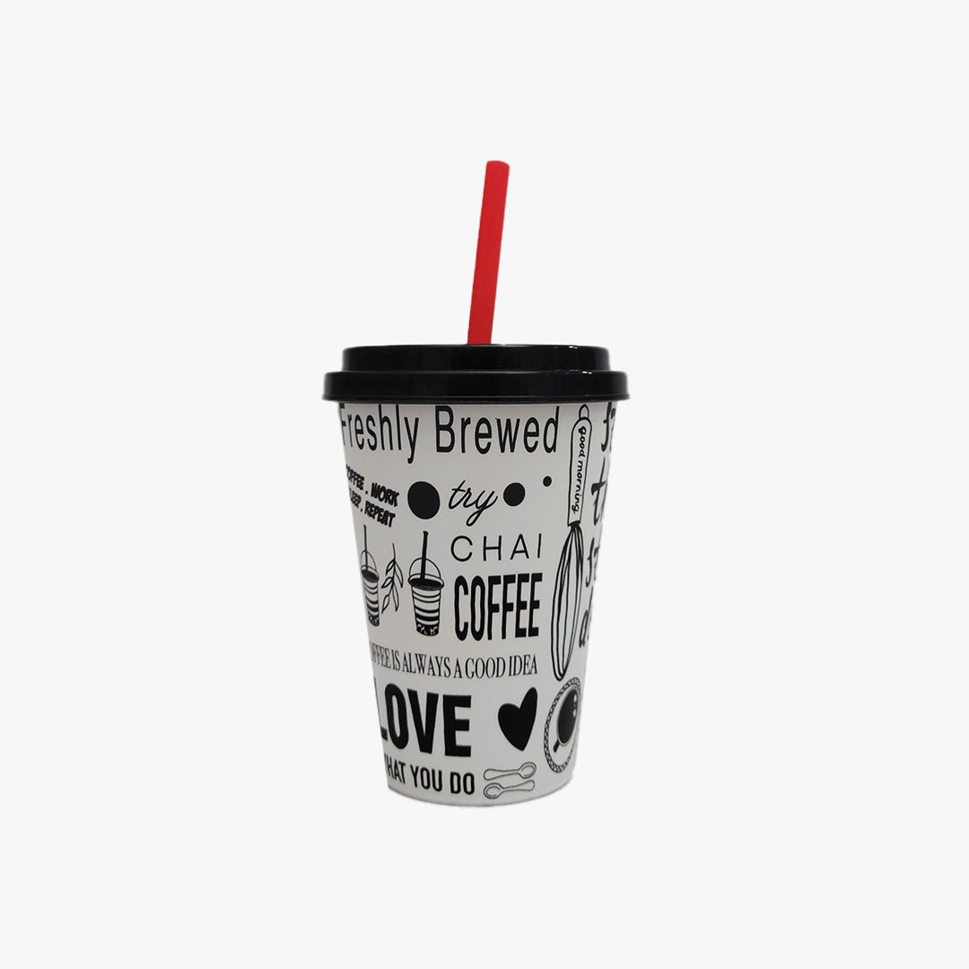 Premium Mug with Straw