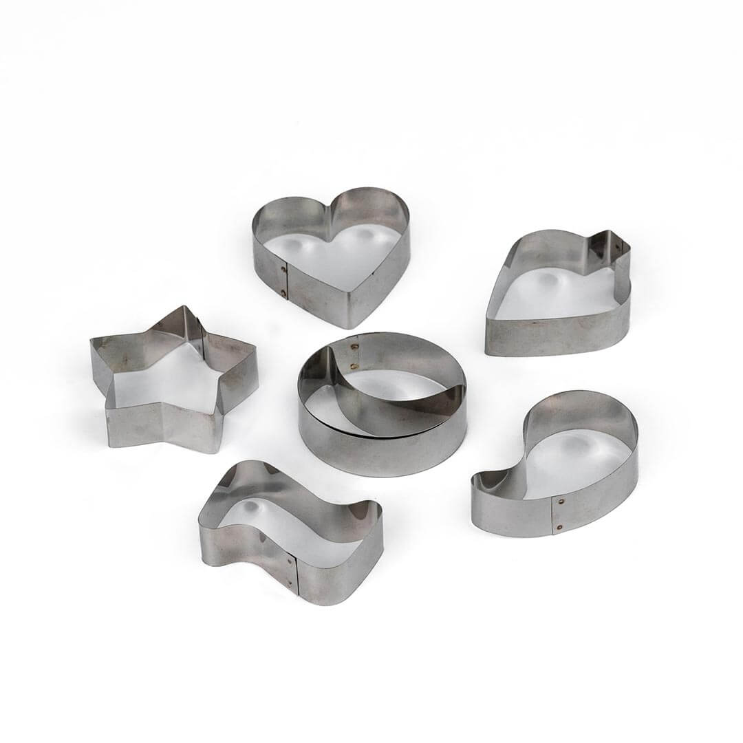 Metal Cookie Cutter 7 Piece Biscuit Cutter