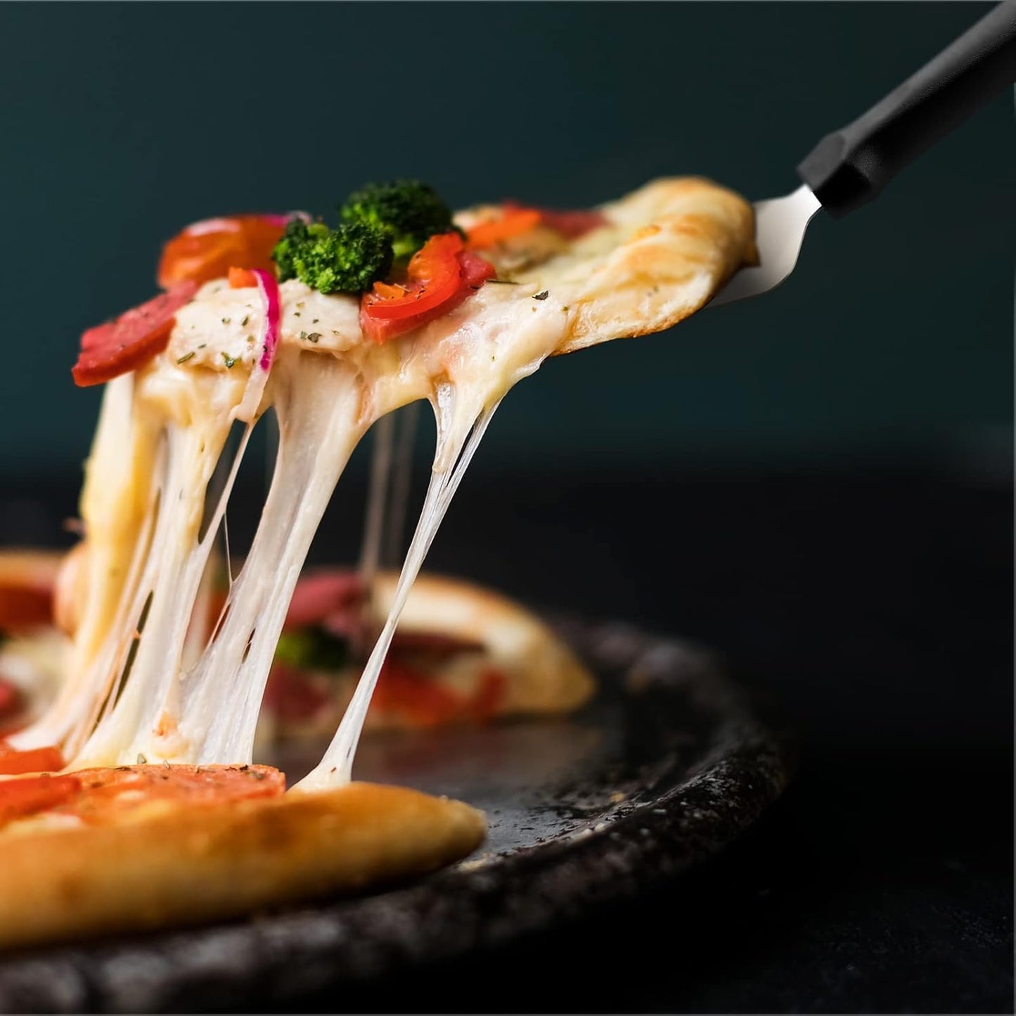 Pizza Cake Lifter With Premium Plastic Handle Professional Stainless Steel
