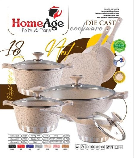 Gift set Die Cast Non Stick HomeAge 17pieces