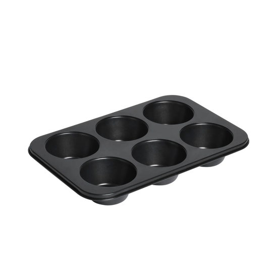 Muffin Pan & Backing Cup Cake Tray Non Stick 6 cups