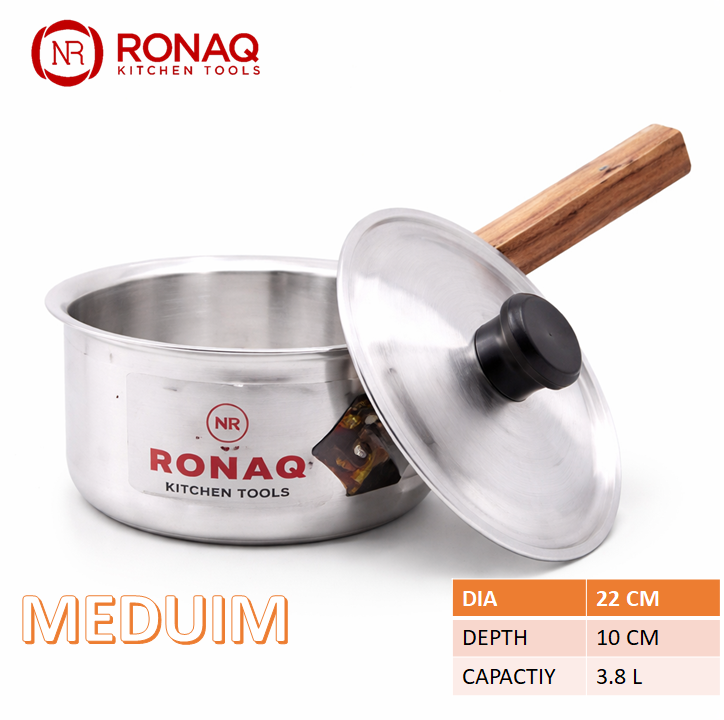 Metal Finish Sauce Pan – Durable & Stylish Aluminum Cookware