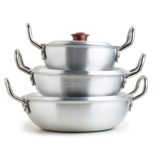 Baby Wok with Lids Set – Pack of 6 Aluminum Woks
