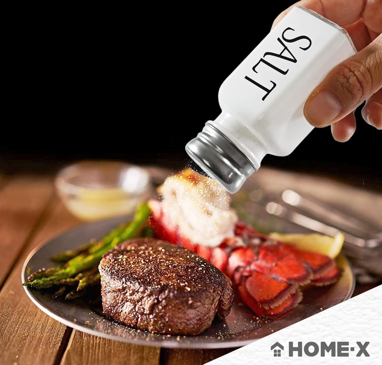 Pair of Salt & Pepper Dispenser, Spice Holder