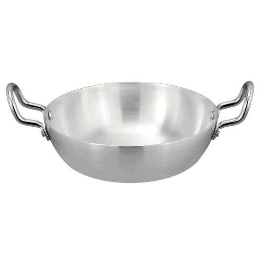 Baby Wok Set metal Finish/ Karahi Metal Finish - Serving Wok