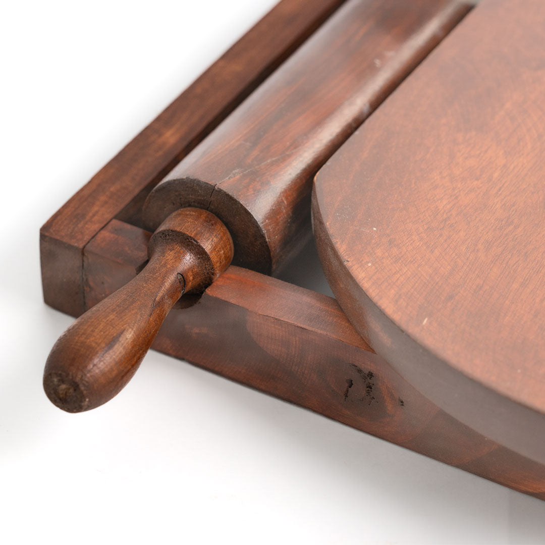 Pure Wood Belan Chakla Polished | Durable Mango Wood | Rolling Pin