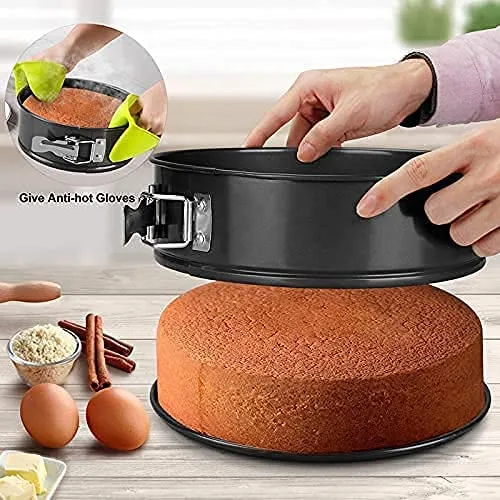 3-Piece Non-Stick Springform Cake Pan Set