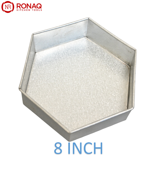 CAKE MOLD HEXAGON SHAPE ALUZINC MATERIAL