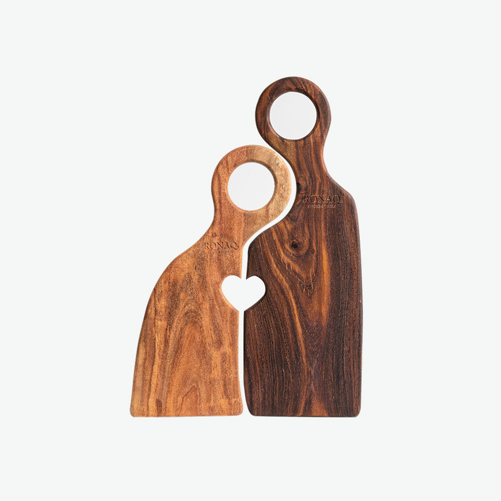 Rosewood and Neem Couple Cutting Board | Wooden Chopping Board