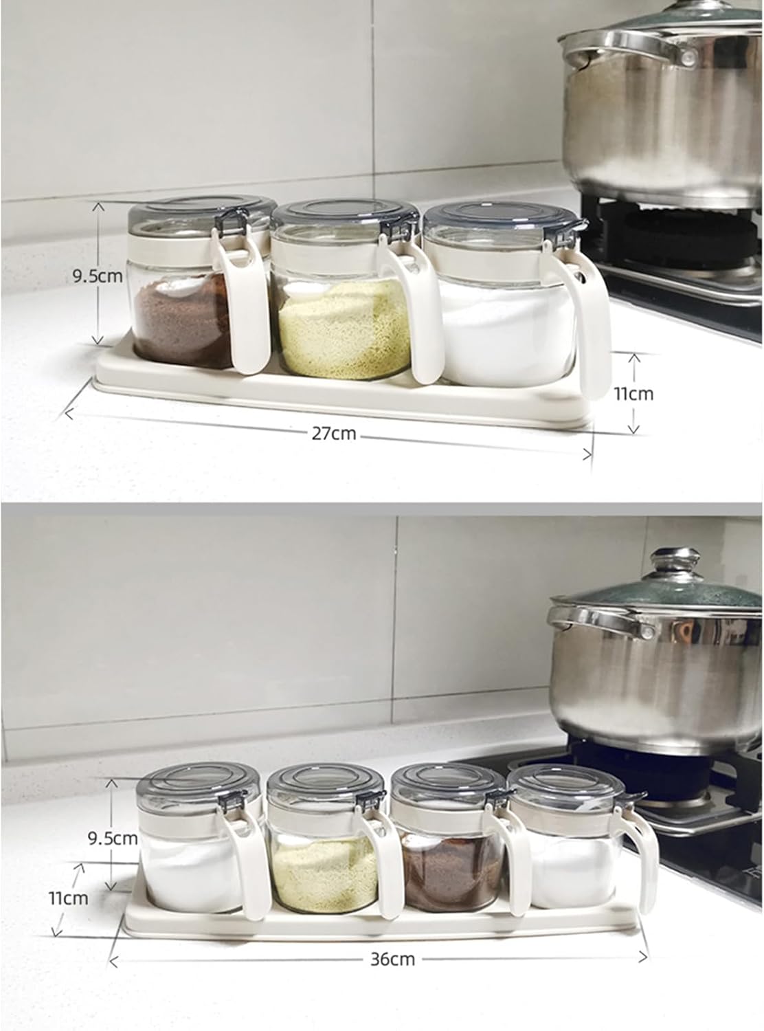 Kitchen Seasoning Organizer Rack for Easy Access