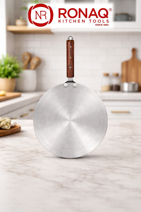 Tawa Metal Finish Aluminum Roti Pan 12 Inch