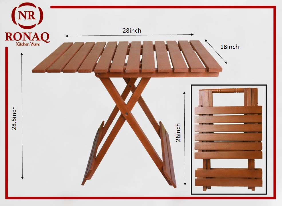 Wooden Folding Table Serving Outdoor Garden table