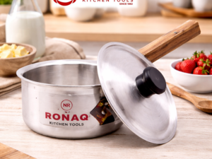 Metal Finish Sauce Pan – Durable & Stylish Aluminum Cookware