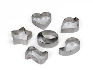 Metal Cookie Cutter 7 Piece Biscuit Cutter