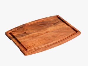 Acacia Parabola Face-Grain Cutting Board – 14” x 10”