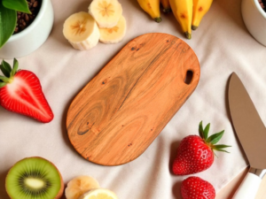 Acacia Oblong Face-Grain Cutting Board – 17” x 9”