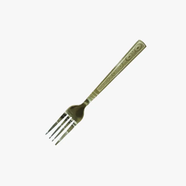 Gold Plated Stainless Steel Fork 6 Piece Set - Image 3