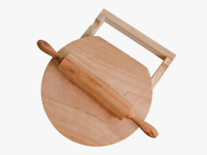 Pure Wood Belan Chakla | Durable Mango Wood | Rolling Pin