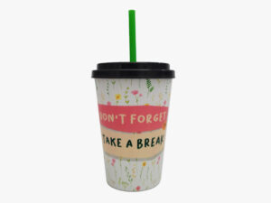 Premium Mug with Straw