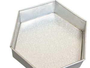 CAKE MOLD HEXAGON SHAPE ALUZINC MATERIAL