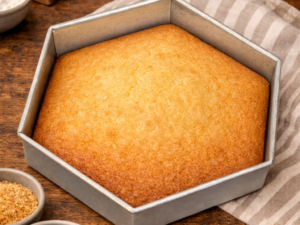 CAKE MOLD HEXAGON SHAPE ALUZINC MATERIAL