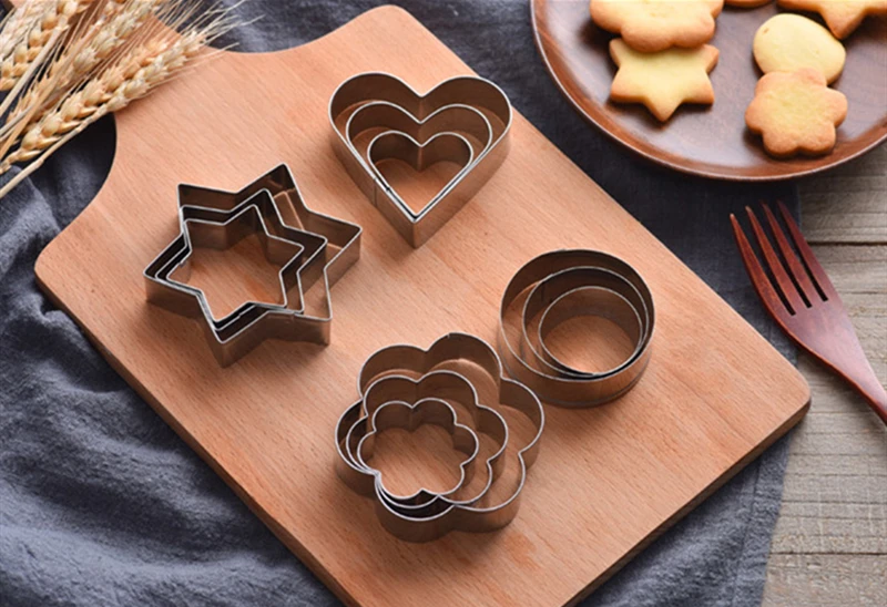 12pcs/Set Stainless Steel Cookie Cutter ( 4 Shapes) - Image 5