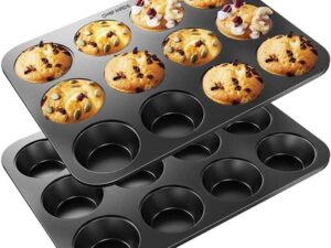 Muffin Pan & Backing Cup Cake Tray Non Stick 12 cups