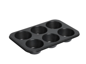 Muffin Pan & Backing Cup Cake Tray Non Stick 6 cups